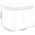 Tabure plavi 45 x 29,5 x 35 cm od tkanine