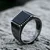 Prstan Signet Solid Onyx Stone - SS8-844R