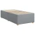 Box spring postelja z vzmetnico svetlo siva 80x200 cm blago