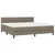 Vidaxl Box spring postelja z vzmetnico taupe 200x200 cm blago