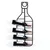 Hanah Home dekorativni metalni stalak za vino Vin Hld-3011, crni