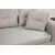 Atelier del Sofa Ugaona garnitura Padova 100x70x140cm Svetlosiva