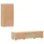Set TV komoda Zidne FLORIN 3 pcs Sonoma hrast Konstruirano drvo