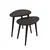 Hanah Home Set klub stolova, 2 komada Sweet Antracit