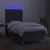 Vidaxl Box spring postelja z vzmetnico LED temno siva 80x200 cm blago