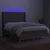 Krevet box spring s madracem LED smeđesivi 140x190 cm tkanina