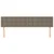 Vidaxl Posteljno vzglavje taupe 160x5x78/88 cm blago