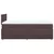 vidaXL vidaXL Box spring postelja z vzmetnico temno rjava 120x190 cm blago, (21304386)