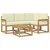 Set vanjskih sofa 5 kom. Bijela i krem