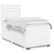 Vidaxl Box spring postelja z vzmetnico bel 90x190 cm umetno usnje