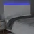 LED uzglavlje bijelo 200x5x118/128 cm od umjetne kože