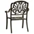 3-dijelni bistro set od lijevanog aluminija brončani