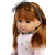 Llorens 53551 NICOLE - realistična punčka z ohišjem iz mehkega blaga - 35 cm