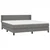 Vidaxl Box spring postelja z vzmetnico temno siva 180x200 cm blago