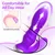 SuperLove Powerful Thrusting Wearable Dildo with Remote Purple