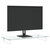 Stalak za monitor bijeli 80x35x8 cm kaljeno staklo i metal
