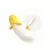 Vibrator Pretty love Banana geek, 19cm, Žuto-beli