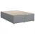 vidaXL Postelja boxspring z vzmetnico Svetlo siva 140 x 190 cm Blago