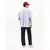 Tommy Jeans Srajca  marine / svetlo modra / bela