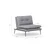Atelier del Sofa Fotelja Martin 90x95x90cm Siva