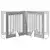 Vrata za pse s postoljem 2 pcs Siva sonoma 80 x 80 cm