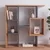 Hanah Home polica za knjige Yegane, 70,9 cm, atlantski bor / antracit