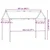 Vidaxl Streha za otroško posteljo rjava 207x95,5x159 cm borovina