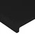 LED uzglavlje crno 144x5x78/88 cm od tkanine