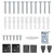 Venecijanska roleta Srebrno Siva 150 x 110 cm 25 mm PVC