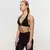 GymBeam Fierce Halter Sports Bra Black