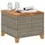 Vrtni stol sivi 45 x 45 x 37 cm od poliratana i bagremovog drva