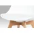 eoshop Jedilni stol, bela plastika/belo usnje/bukov masiv CT-752 WT