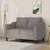 Vidaxl Dvosed taupe 120 cm blago