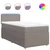vidaXL Box spring postelja z vzmetnico taupe 90x200 cm blago