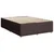 Vidaxl Box spring postelja z vzmetnico temno rjav 140x190 cm blago