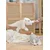 Plyšový psík The Soft Stretch Dog White Histoire d’ Ours biely 40 cm od 0 mes HO3334