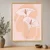 WallXpert uramljena slika na platnu Cc-D-Ah-1029, dva cveta kale na roze i breskva pozadini, 70 x 95 cm
