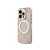 GUESS IML Glitter Peony Gold Maska za telefon iPhone 14 Pro, MagSafe, Roze