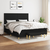 vidaXL Box spring postelja z vzmetnico črna 160x200 cm blago