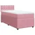 Vidaxl Box spring postelja z vzmetnico roza 100x200 cm žamet