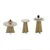 Hanah Home Set klub stolova Mushroom 2, 3 komada, Bež