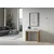 Ityhome Ityhome 90 x 77 konzolna miza bela/rjava, (20847687)