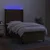 Vidaxl Box spring postelja z vzmetnico LED temno rjava 90x200 cm blago