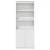 Visoka komoda bijela 70x35x180 cm od konstruiranog drva