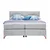 Esposa POSTELJA BOXSPRING 200 cm x 200 cm , tekstil svetlo siva