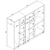 Hanah Home Ormar Kardelen 1600-126, 220x180x51,8 cm, , Braon