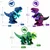 Trije DINOZAVRJI za VRTEČ IZVIJAČ IZVIJAČ NAREDITE 3D KOMPLET ZA KONSTRUKCIJO