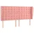 Krevet box spring s madracem LED ružičasti 160x200cm baršunasti