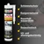 IsolBau Sanitarni silikon siv Sanitär Silikon 10 x 300ml
