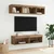 Set TV komoda s LED svjetlima Umjetnički hrast 60 x 30 x 30 cm